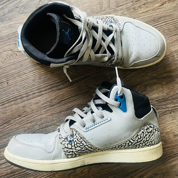 Jordan 1 Flight 2 Premium Elephant Grey Print 23 11.5 Used